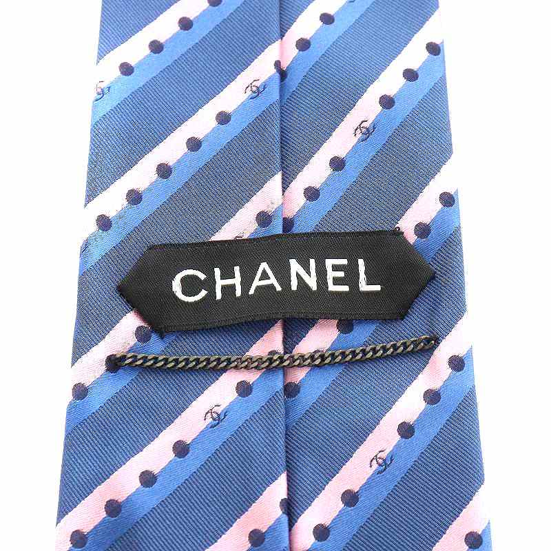CHANEL シャネル　ネクタイ　ココマーク　ストライプ　ソリッドタイ 楽天市場】CHANEL シャネル ネクタイ タイ ストライプ ロゴ