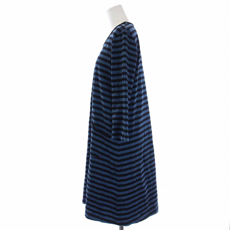 未使用 marimekko マリメッコ 七分袖 膝丈ワンピース 34 マリメッコ marimekko *七分袖プリントワンピース*34コットン混