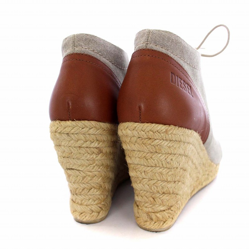 ディーゼル DIESEL オープントゥ ブーティ ショートブーツ ウェッジ  