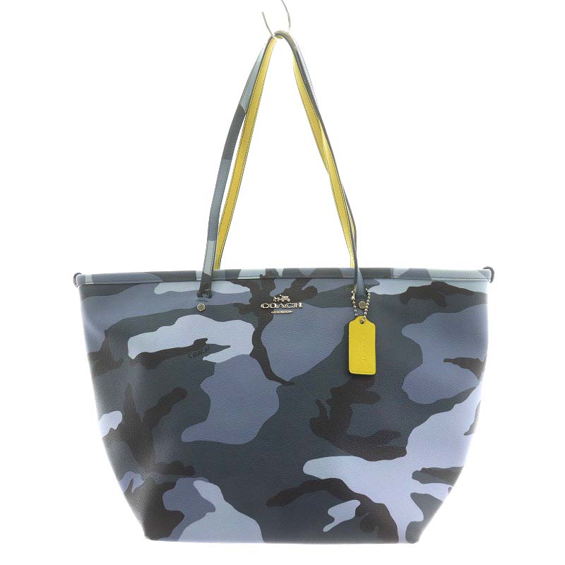中古】COACH コーチ 迷彩 ショルダーバッグ レザー PVC （コーチ COACH 