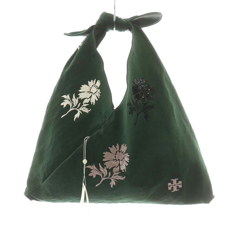 未使用品 トリーバーチ TORY BURCH ZOE EMBELLISHED TIE BAG 