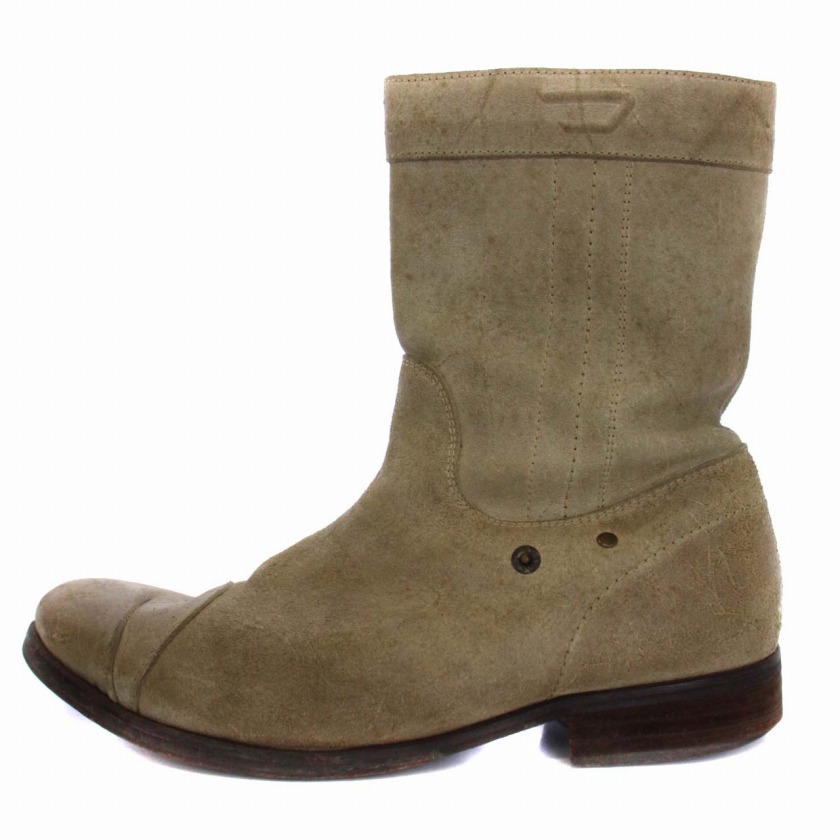 ディーゼル DIESEL ショートブーツ チャンキーヒール スエード  