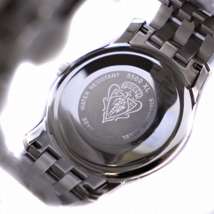 グッチ GUCCI 5500M メンズ 腕時計 磨き済み 電池新品 s2057