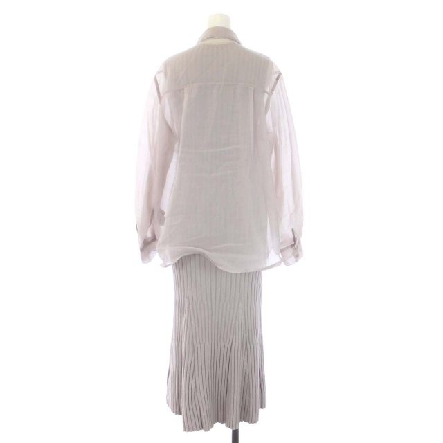 アプワイザーリッシェ Apuweiser-riche 22SS シアーシャツsetニット  