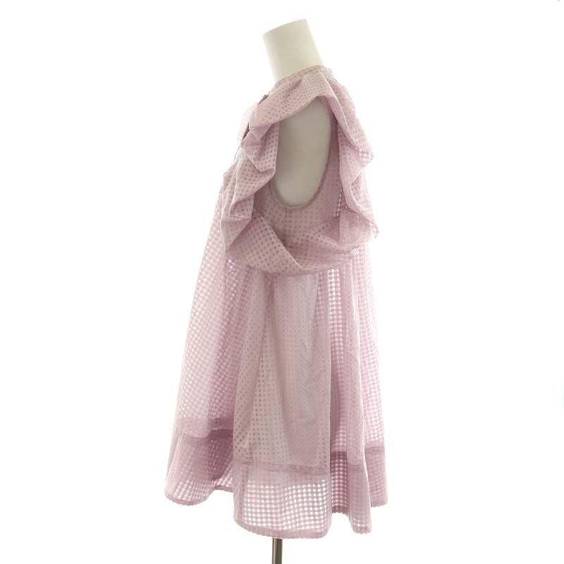 セルフォード CELFORD 21SS ブロックチェックレースブラウス シャツ 