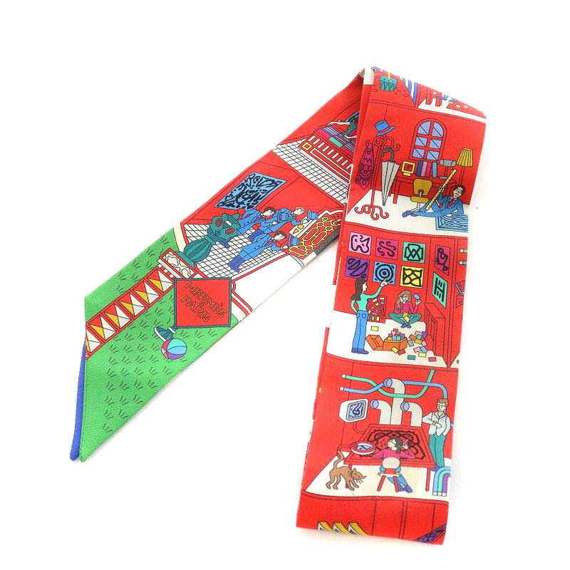 エルメス HERMES ツイリー La Maison des Carres スカーフ マンション  