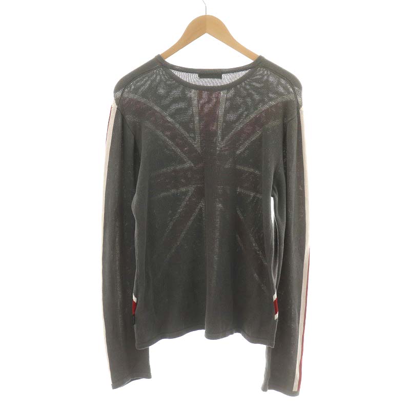 【美品】BURBERRY BLACK LABELダークグレー ニットセーター 美品】BURBERRY BLACK LABELダークグレー ニットセーター