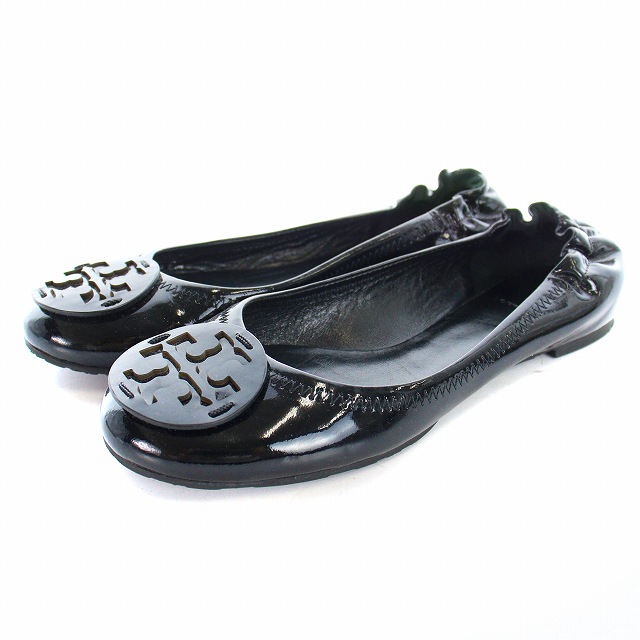 トリーバーチ TORY BURCH バレエシューズ フラット エナメルレザー 8.5 