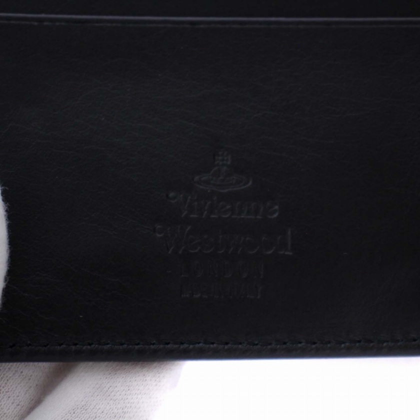 未使用タグ付き　Vivienne Westwood オーブ刺繍　ブルゾン　黒 国内発送 すぐ届く 【Vivienne Westwood】 エンベロープ2 長財布