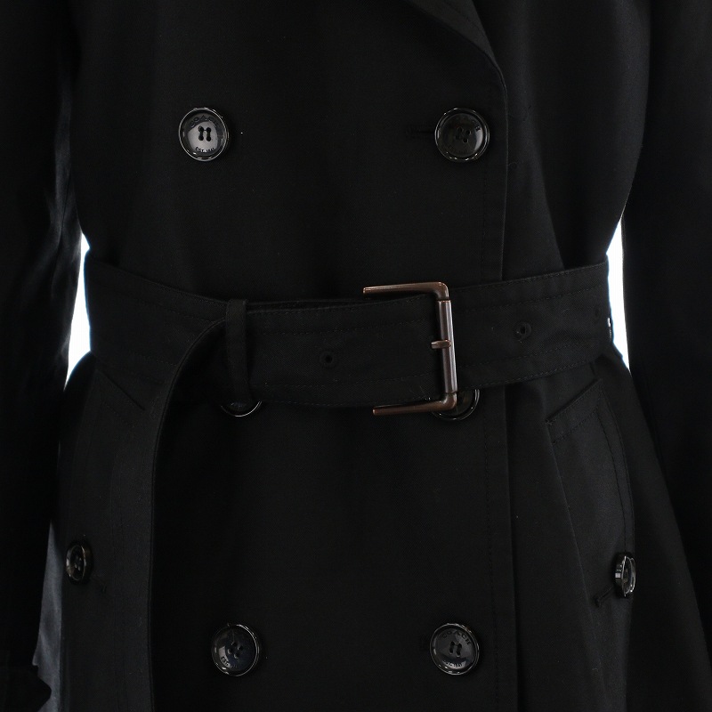 コーチ COACH トレンチコート ロング ベルト XS 黒 ブラック /YI26