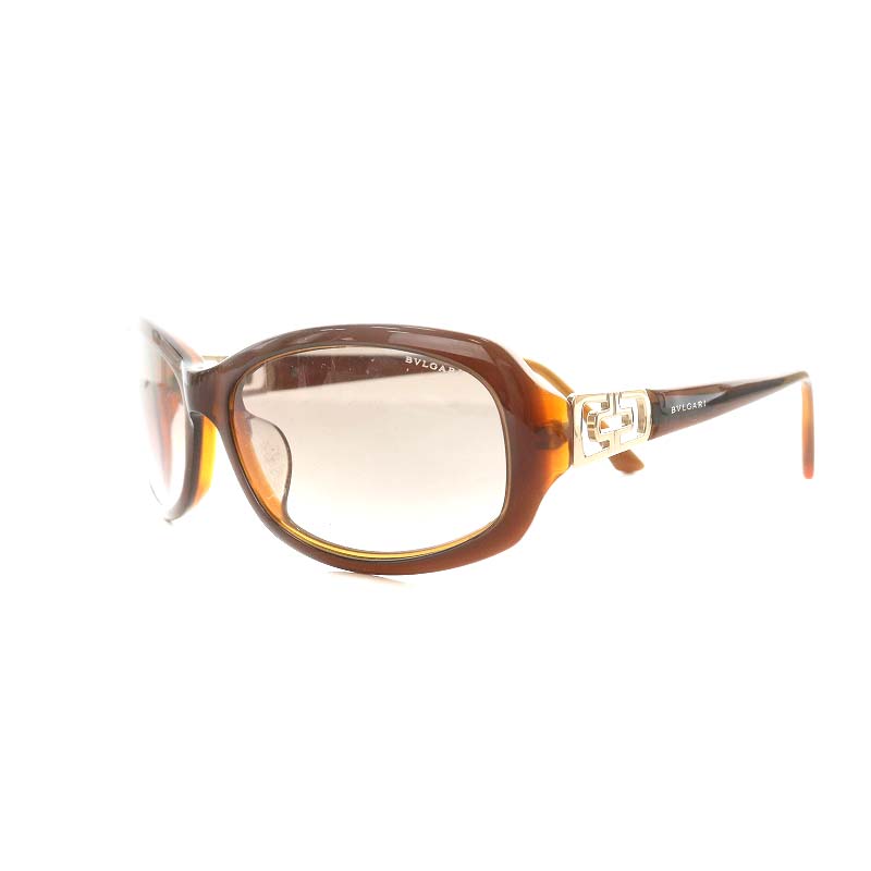 ブルガリ BVLGARI サングラス グラデーション 59□16 茶
