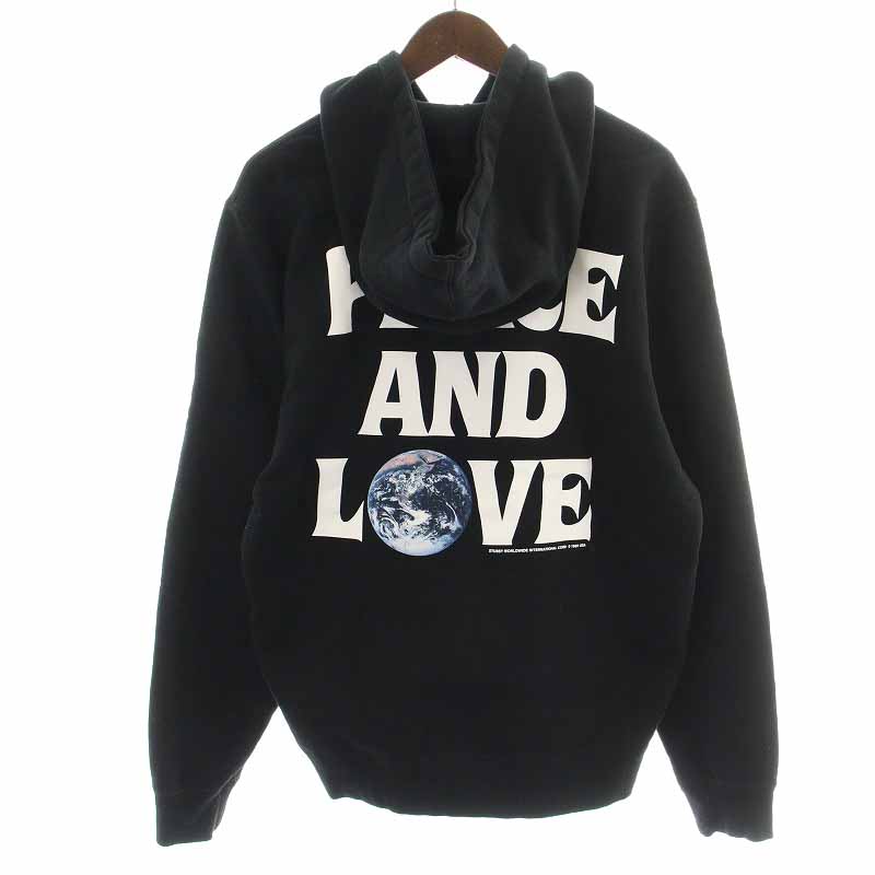 ステューシー STUSSY パーカー peace&love 100%新品，2025