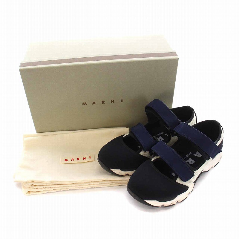 MARNI マルニ サンダル ブラック 38 24センチ 弱かっ