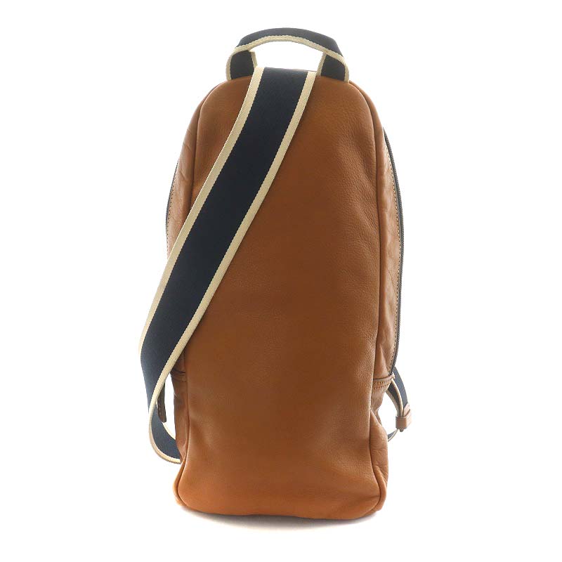COACH コーチ スリングバッグ ボディバッグ レザー 茶 ブラウン