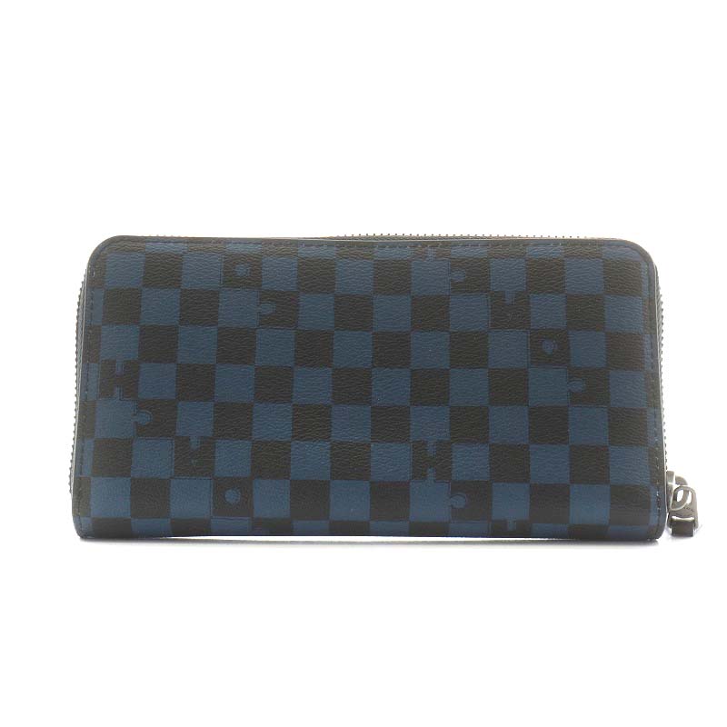 コーチ COACH 長財布 ラウンドファスナー 小銭入れ チェック柄  