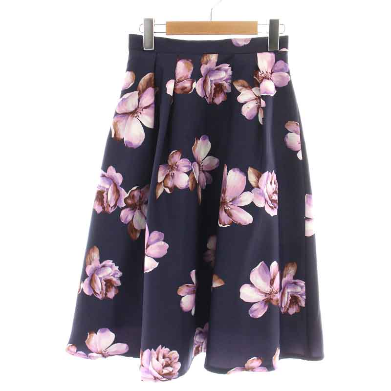 ジャスグリッティー JUSGLITTY 18AW リアルフラワープリントスカート  