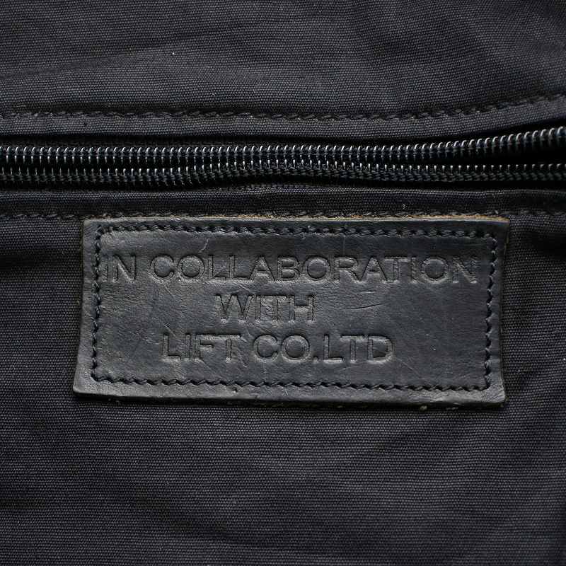 Jas M.B. ブラックレザー ショルダーバッグ ジャスエムビー JAS-M.B. IN COLLAboration with LIFT CO.LTD