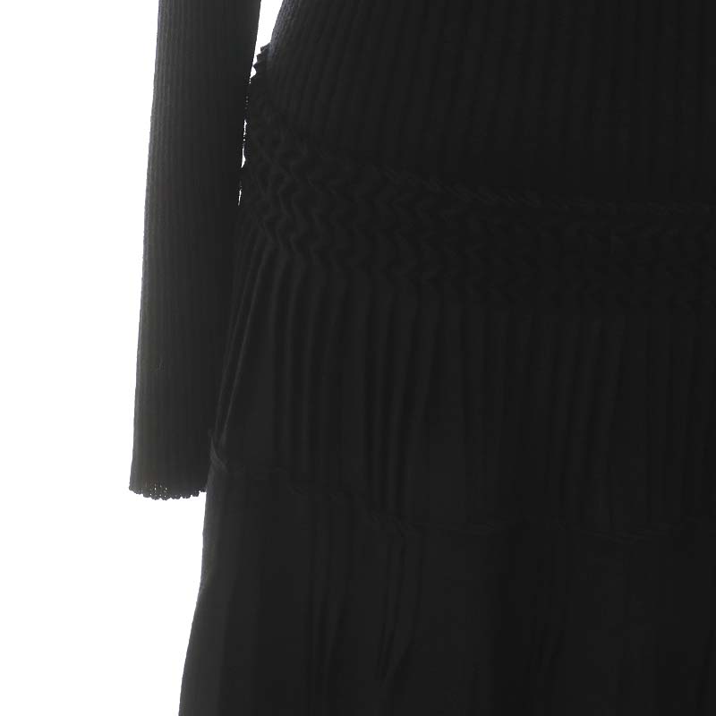 CHANEL シャネル ロングニットワンピース レディース36 ブラック