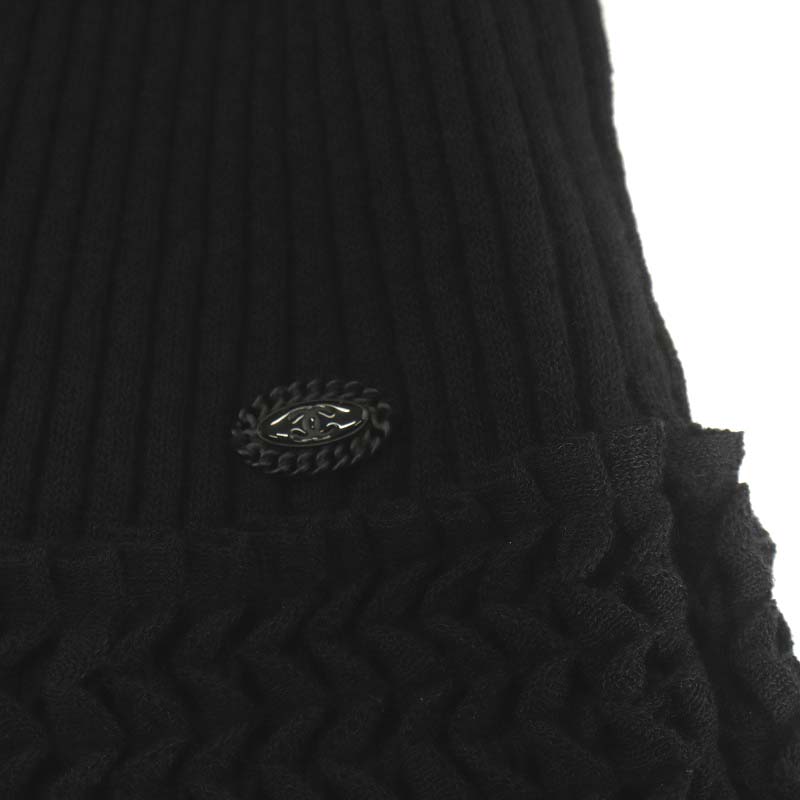 シャネル CHANEL ココマーク タートルネックニットワンピース