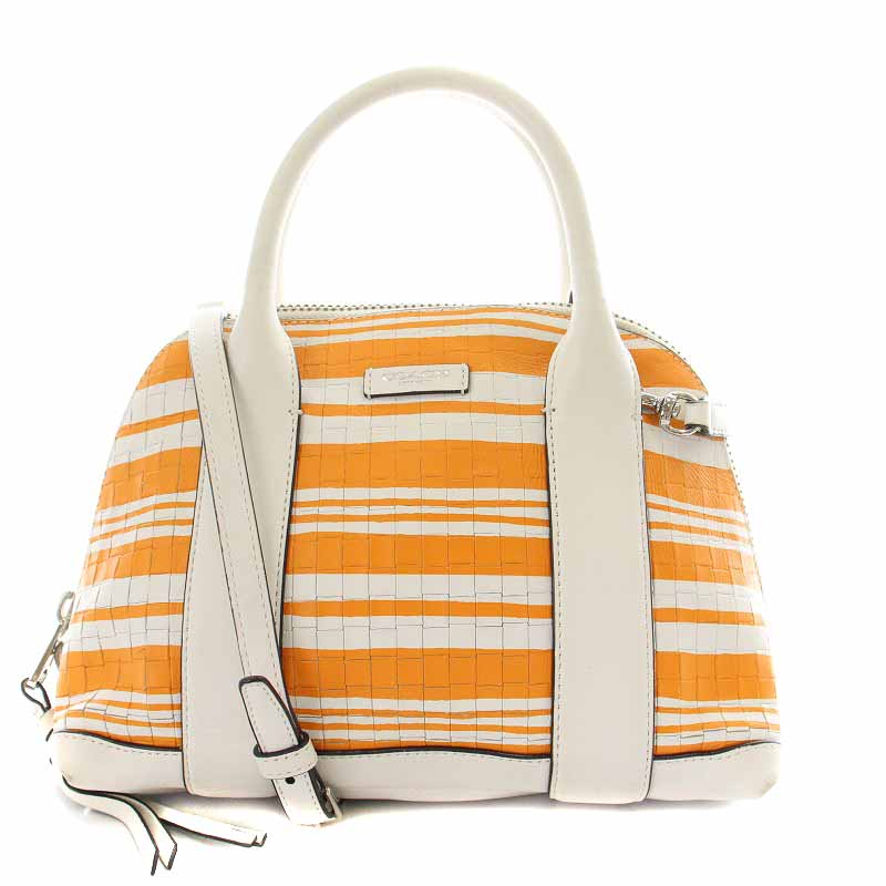 コーチ COACH ブリーカー エンボスド ウーブン レザー ミニ プレストン 