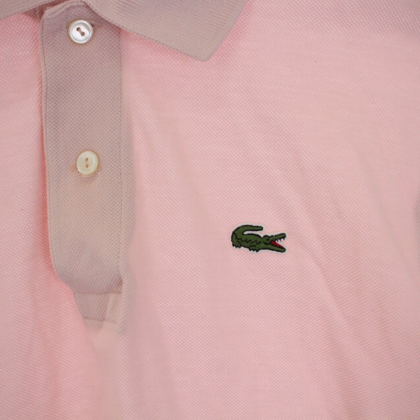 ラコステ LACOSTE ポロシャツ 半袖 ロゴ刺繍 XS ピンク L1212AL
