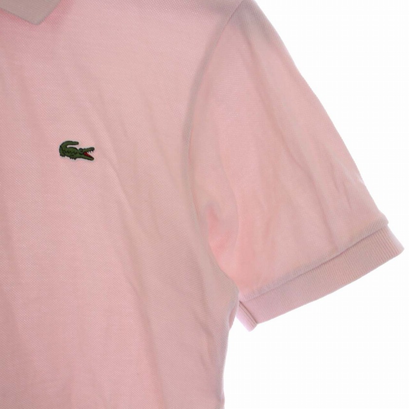 LACOSTE ラコステ 新品未使用　ロゴ刺繍　ポロシャツ　L1212AL ラコステ LACOSTE ポロシャツ 半袖 ロゴ刺繍 XS ピンク L1212AL