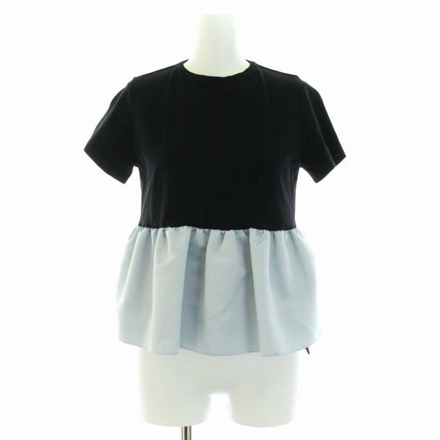 ヨーコチャン YOKO CHAN カットソー フレア ペプラム ストレッチ バイ 