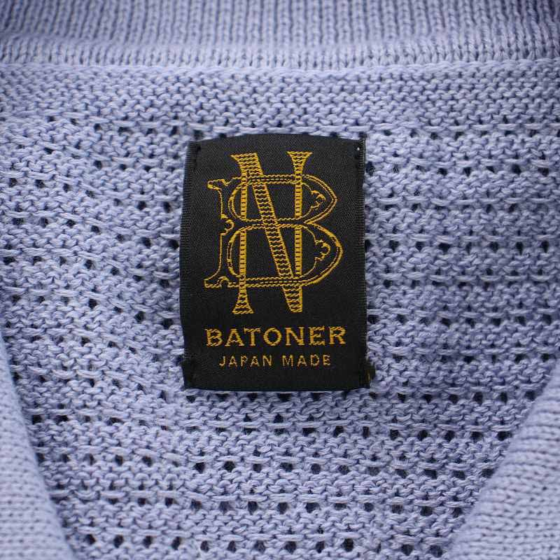 バトナー BATONER SUMMER KNIT POLO SHORT SLEEVE ニットポロシャツ 