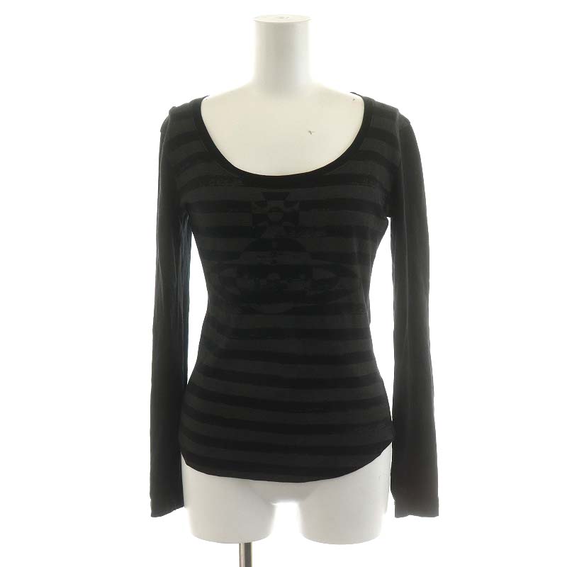 Vivienne Westwood RED LABEL ボーダー柄長袖Tシャツ