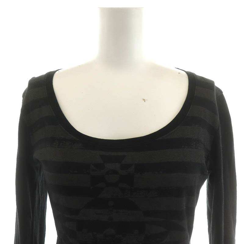 Vivienne Westwood RED LABEL ボーダー柄長袖Tシャツ