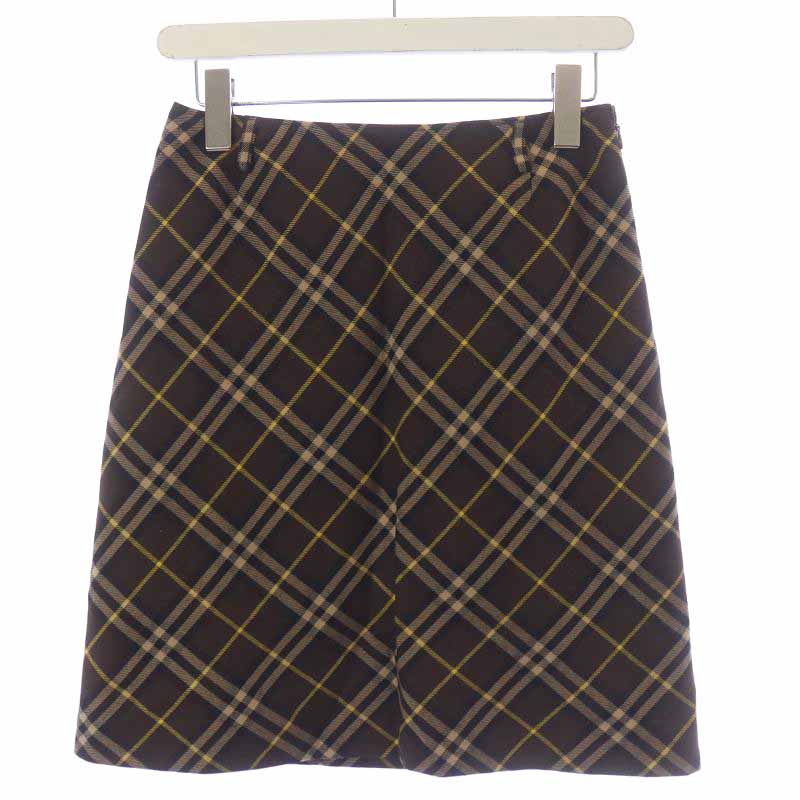 バーバリーブルーレーベル BURBERRY BLUE LABEL 台形スカート ひざ丈  