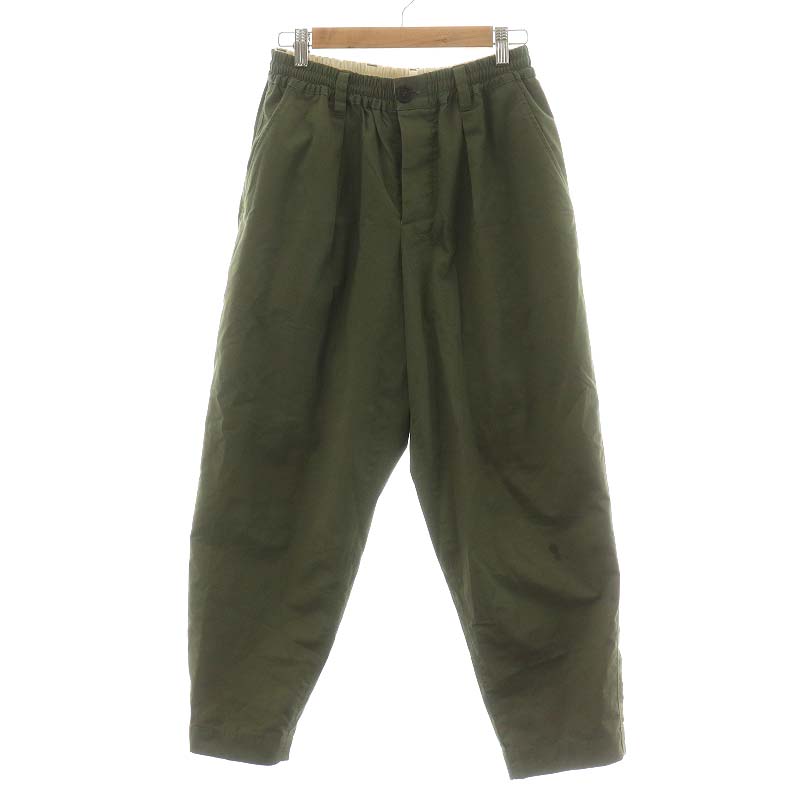 マルニ MARNI 20SS ボタンフライコットンイージーパンツ 44 XSカーキ 