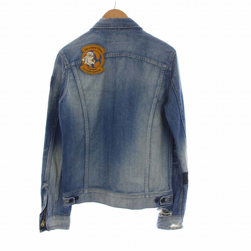 エーケーエム AKM Lee デニムジャケット Gジャン ジージャン ワッペン  