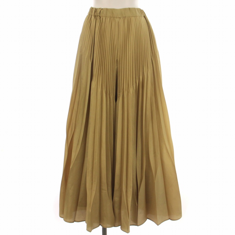 UN3d. オリガミプリーツパンツサテン UN3D.」 パンツ 36 パープル