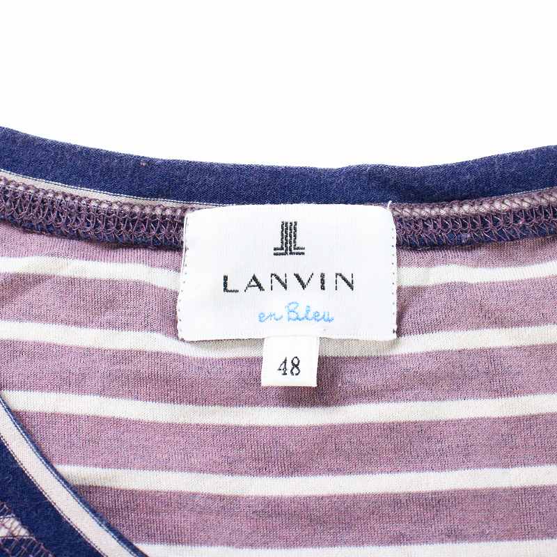 ランバンオンブルー LANVIN en Bleu Tシャツ カットソー 半袖