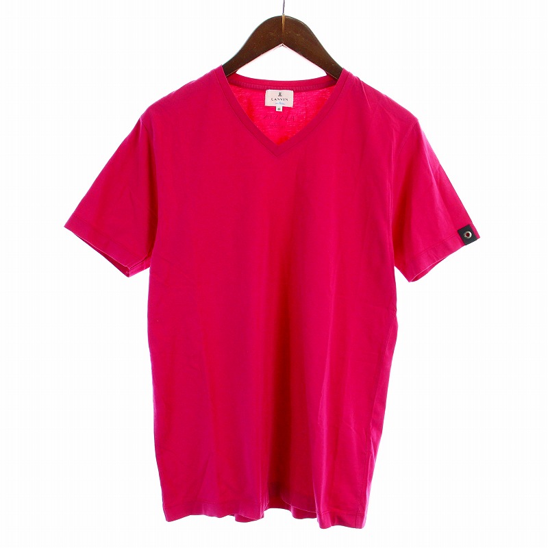 ランバンオンブルー Tシャツ カットソー Vネック ロゴ 刺繍 50 青 LANVIN en Bleu｜ランバンオンブルーのTシャツ&frasl;カットソー通販 - ZOZOTOWN