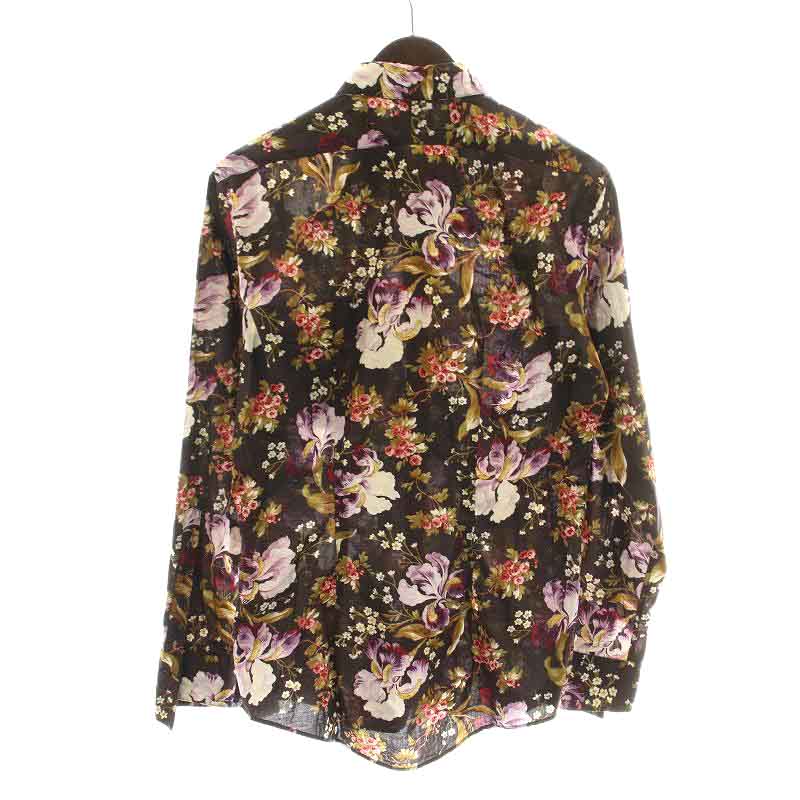 ポールスミス PAUL SMITH シャツ カジュアルシャツ 長袖 花柄 総柄 M