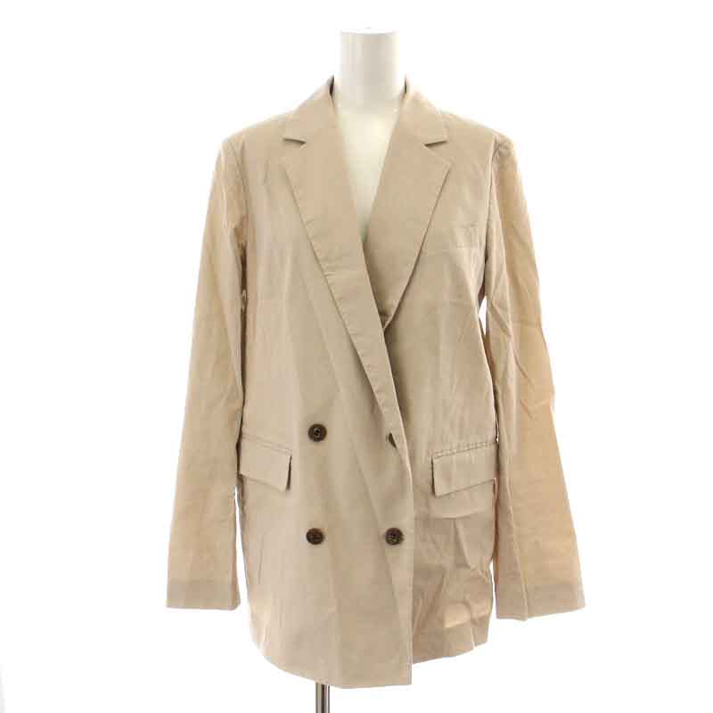 Theory セオリー リネンジャケット ストレッチ ベージュ ロング  