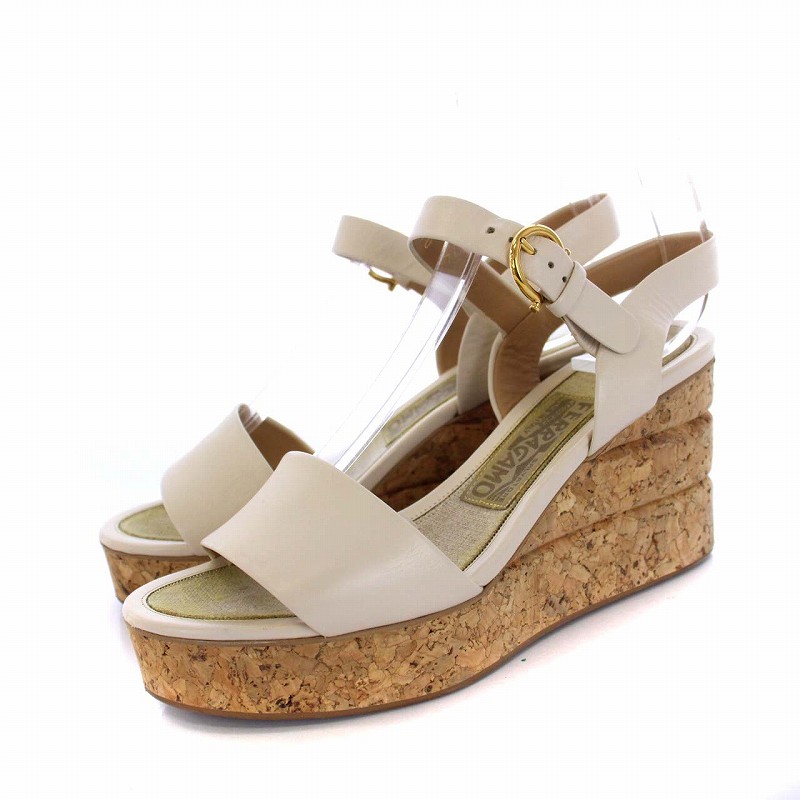 サルヴァトーレフェラガモ Salvatore Ferragamo ウェッジソール 