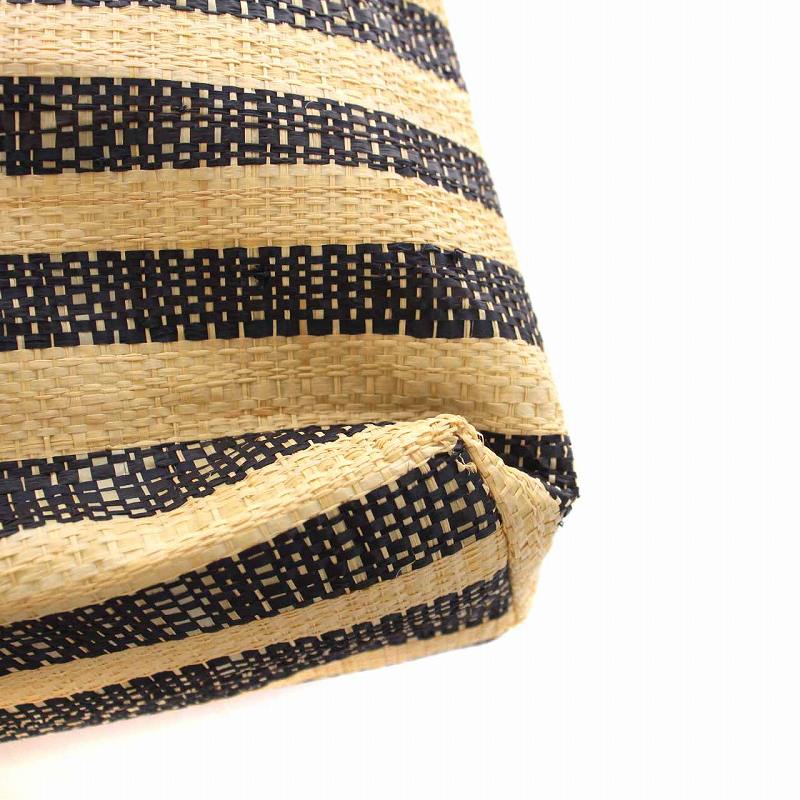 アニエスベー agnes b. ラフィア トートバッグ かごバッグ ベージュ