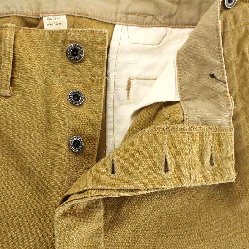 ダブルアールエル RRL ラルフローレン ワークパンツ ボタンフライ