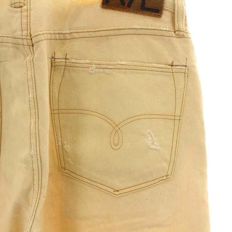 ダブルアールエル RRL ラルフローレン デニムパンツ ジーンズ ボタン 