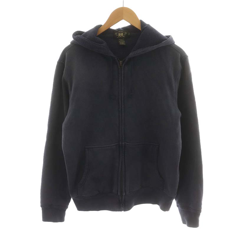 RRL S パーカー ダブルアールエル ダブルアールエル RRL パーカー ジップアップ USED加工 コットン S