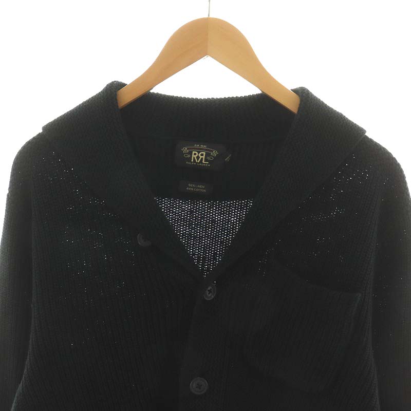 ダブルアールエル RRL カーディガン ショールカラー リネン混 麻混 M