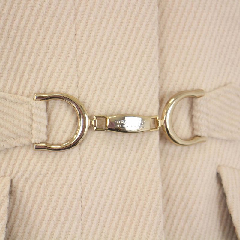 バーバリーブルーレーベル ダッフルコート ノバチェック ベージュ 38