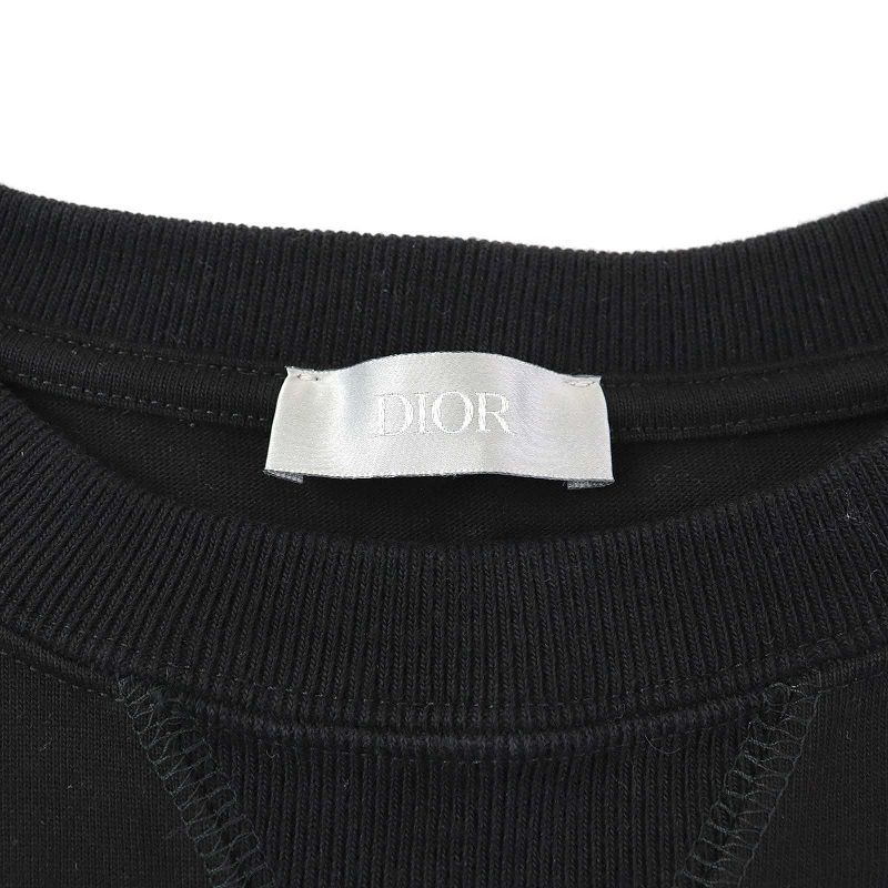 新品タグ付き　クリスチャンディオール　カットソー　CDロゴ　黒　ブラック　ピンク 新品タグ付き クリスチャンディオール カットソー CDロゴ 黒 ブラック