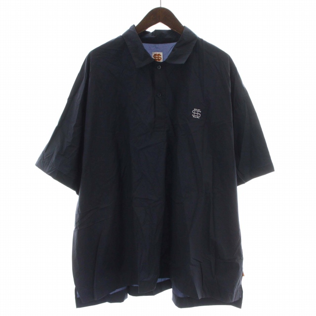 SEE SEE 23SS BIG NYLON POLO SHIRTS ポロシャツ ナイロン ロゴ ワン 