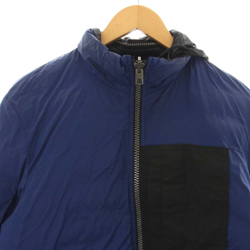 コーチ COACH ダウンジャケット リバーシブル フード ナイロン 黒