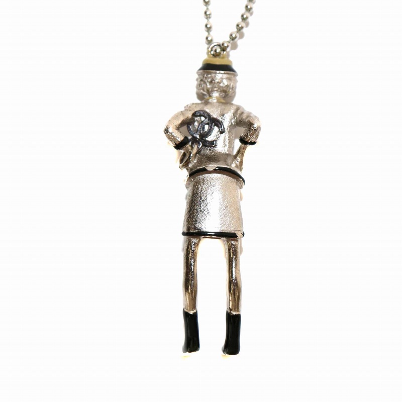 シャネル CHANEL マドモアゼル ドール ネックレス ペンダント ボール 