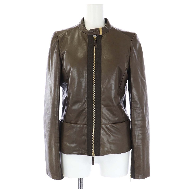 グッチ GUCCI ライダース ラムレザー ジャケット 裏地GG柄 中綿 羊革  